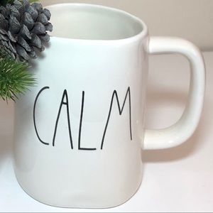Rae Dunn “CALM” Mug Coffee Tea Cream Ivory White
